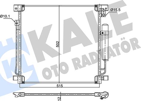 KALE OTO RADYATÖR 354015 - Condensatore, Climatizzatore autozon.pro