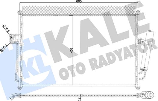 KALE OTO RADYATÖR 354030 - Condensatore, Climatizzatore autozon.pro