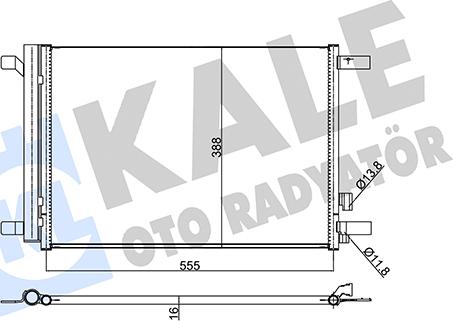 KALE OTO RADYATÖR 354020 - Condensatore, Climatizzatore autozon.pro