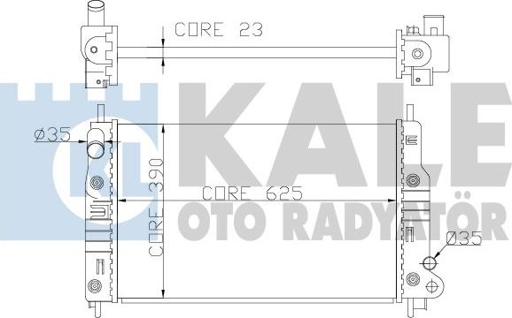 KALE OTO RADYATÖR 355900 - Radiatore, Raffreddamento motore autozon.pro