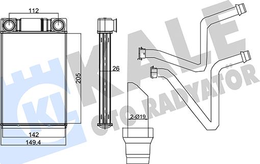 KALE OTO RADYATÖR 355930 - Scambiatore calore, Riscaldamento abitacolo autozon.pro