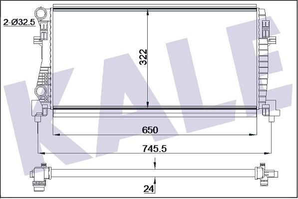 KALE OTO RADYATÖR 355555 - Radiatore, Raffreddamento motore autozon.pro