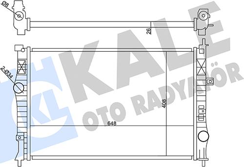 KALE OTO RADYATÖR 355640 - Radiatore, Raffreddamento motore autozon.pro