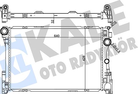 KALE OTO RADYATÖR 355655 - Radiatore, Raffreddamento motore autozon.pro