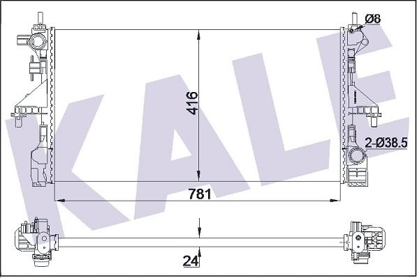 KALE OTO RADYATÖR 355665 - Radiatore, Raffreddamento motore autozon.pro