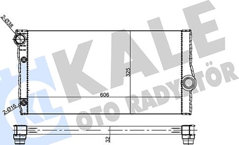 KALE OTO RADYATÖR 355685 - Radiatore, Raffreddamento motore autozon.pro