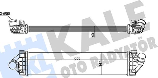 KALE OTO RADYATÖR 355015 - Intercooler autozon.pro