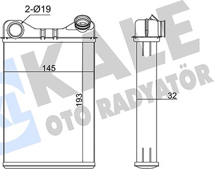 KALE OTO RADYATÖR 355190 - Scambiatore calore, Riscaldamento abitacolo autozon.pro