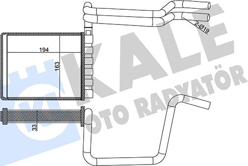 KALE OTO RADYATÖR 355125 - Scambiatore calore, Riscaldamento abitacolo autozon.pro