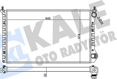 KALE OTO RADYATÖR 355845 - Radiatore, Raffreddamento motore autozon.pro