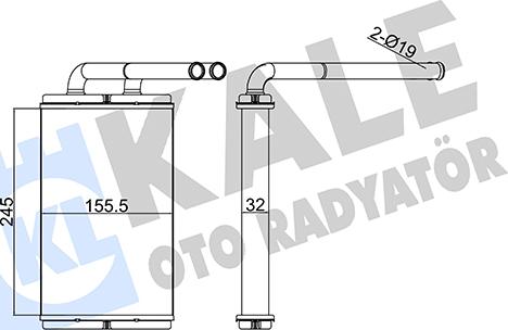 KALE OTO RADYATÖR 355240 - Scambiatore calore, Riscaldamento abitacolo autozon.pro