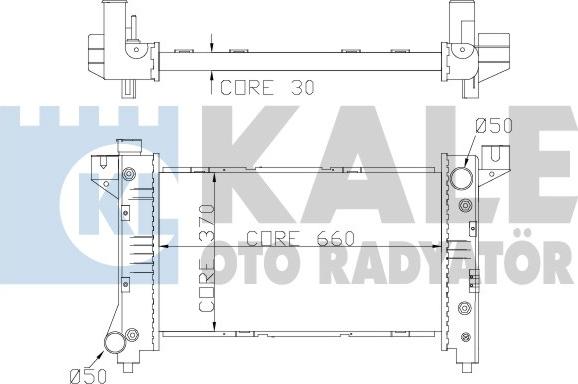 KALE OTO RADYATÖR 355700 - Radiatore, Raffreddamento motore autozon.pro