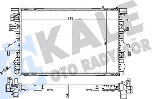 KALE OTO RADYATÖR 356940 - Radiatore, Raffreddamento motore autozon.pro