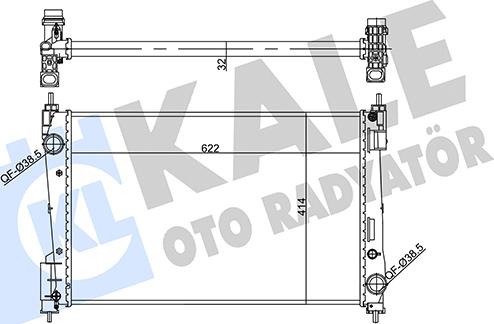 KALE OTO RADYATÖR 356955 - Radiatore, Raffreddamento motore autozon.pro