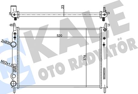 KALE OTO RADYATÖR 356950 - Radiatore, Raffreddamento motore autozon.pro