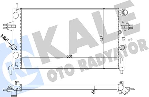 KALE OTO RADYATÖR 356965 - Radiatore, Raffreddamento motore autozon.pro