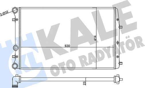 KALE OTO RADYATÖR 356935 - Radiatore, Raffreddamento motore autozon.pro