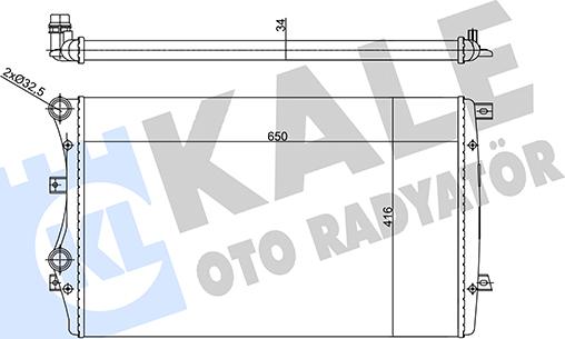 KALE OTO RADYATÖR 356925 - Radiatore, Raffreddamento motore autozon.pro