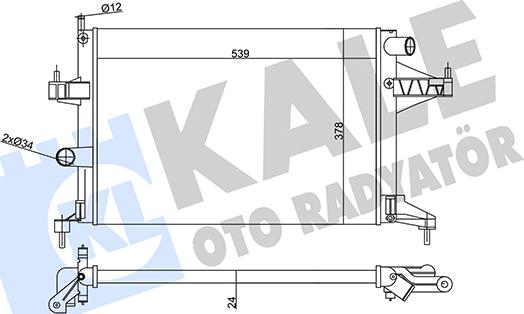 KALE OTO RADYATÖR 356970 - Radiatore, Raffreddamento motore autozon.pro