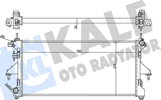 KALE OTO RADYATÖR 356455 - Radiatore, Raffreddamento motore autozon.pro