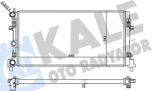 KALE OTO RADYATÖR 356425 - Radiatore, Raffreddamento motore autozon.pro