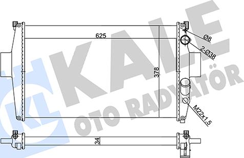 KALE OTO RADYATÖR 356150 - Radiatore, Raffreddamento motore autozon.pro