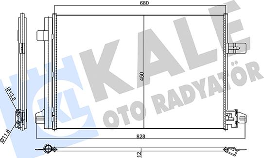 KALE OTO RADYATÖR 356115 - Condensatore, Climatizzatore autozon.pro