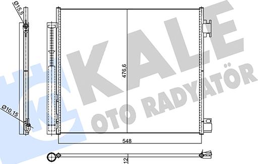 KALE OTO RADYATÖR 356110 - Condensatore, Climatizzatore autozon.pro