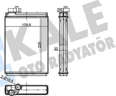 KALE OTO RADYATÖR 356135 - Scambiatore calore, Riscaldamento abitacolo autozon.pro