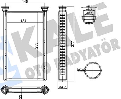 KALE OTO RADYATÖR 356130 - Scambiatore calore, Riscaldamento abitacolo autozon.pro