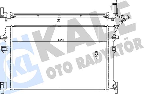 KALE OTO RADYATÖR 356345 - Radiatore bassa temperatura, Intercooler autozon.pro