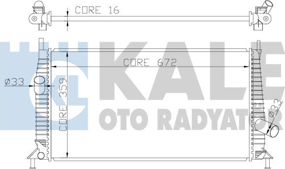 KALE OTO RADYATÖR 356300 - Radiatore, Raffreddamento motore autozon.pro