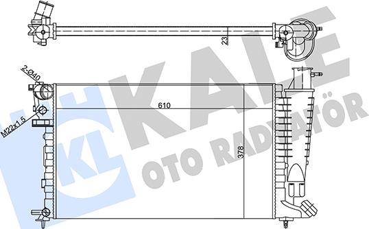 KALE OTO RADYATÖR 356290 - Radiatore, Raffreddamento motore autozon.pro