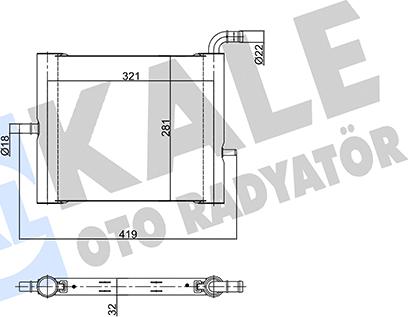 KALE OTO RADYATÖR 356215 - Radiatore bassa temperatura, Intercooler autozon.pro