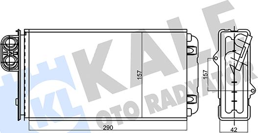 KALE OTO RADYATÖR 356225 - Scambiatore calore, Riscaldamento abitacolo autozon.pro