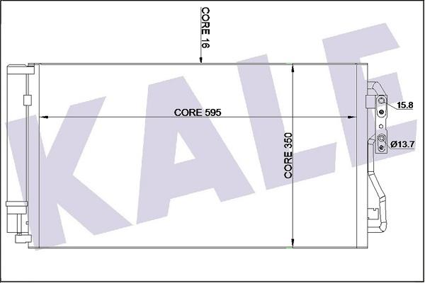 KALE OTO RADYATÖR 350530 - Condensatore, Climatizzatore autozon.pro