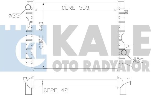 KALE OTO RADYATÖR 350600 - Radiatore, Raffreddamento motore autozon.pro