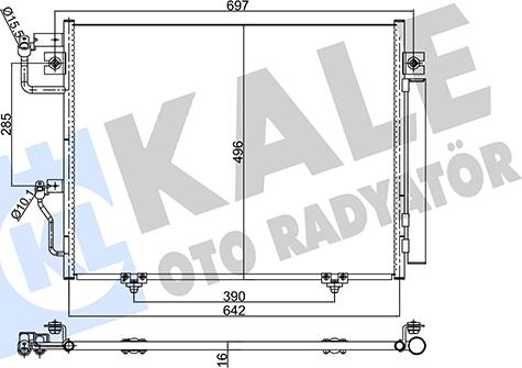 KALE OTO RADYATÖR 350635 - Condensatore, Climatizzatore autozon.pro