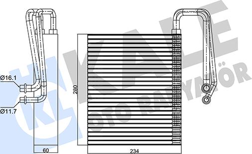 KALE OTO RADYATÖR 350040 - Evaporatore, Climatizzatore autozon.pro