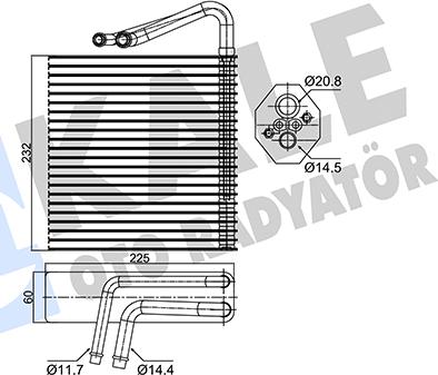 KALE OTO RADYATÖR 350065 - Evaporatore, Climatizzatore autozon.pro