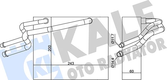 KALE OTO RADYATÖR 350060 - Evaporatore, Climatizzatore autozon.pro