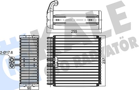 KALE OTO RADYATÖR 350080 - Evaporatore, Climatizzatore autozon.pro