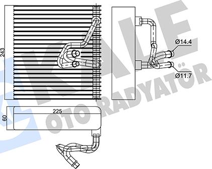 KALE OTO RADYATÖR 350035 - Evaporatore, Climatizzatore autozon.pro