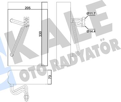 KALE OTO RADYATÖR 350030 - Evaporatore, Climatizzatore autozon.pro