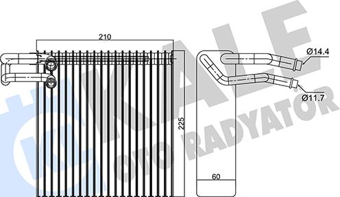 KALE OTO RADYATÖR 350075 - Evaporatore, Climatizzatore autozon.pro