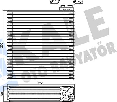 KALE OTO RADYATÖR 350150 - Evaporatore, Climatizzatore autozon.pro