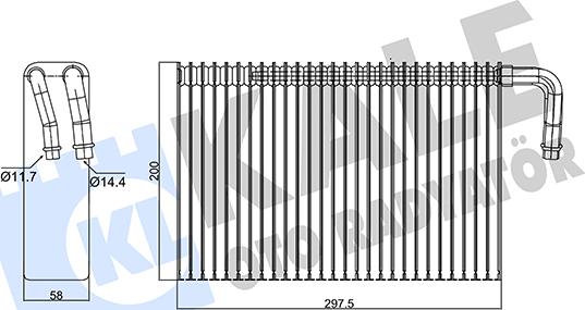 KALE OTO RADYATÖR 350105 - Evaporatore, Climatizzatore autozon.pro