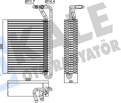 KALE OTO RADYATÖR 350115 - Evaporatore, Climatizzatore autozon.pro