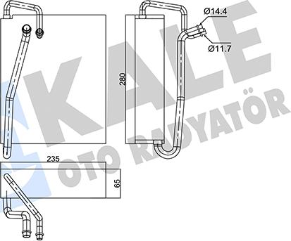 KALE OTO RADYATÖR 350120 - Evaporatore, Climatizzatore autozon.pro