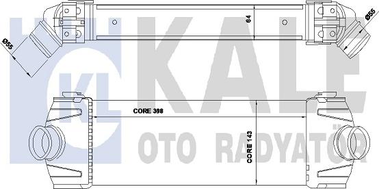 KALE OTO RADYATÖR 350850 - Intercooler autozon.pro